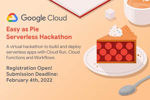 bemyapp's tweet photo. It’s all about easy at @GoogleCloud’s new virtual #hackathon. Join #easyserverlesshackathon to streamline your most exhausting business processes. Get early access to #CloudFunctions (2nd gen) and compete for $20k in prizes. Sign up now: https://t.co/vZazjzDhKZ https://t.co/N1r4PDpjnO