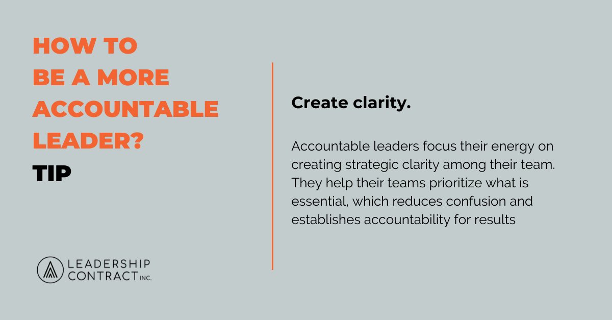 drvincemolinaro's tweet photo. As a leader, you must first create an obligation to yourself to focus on accountable leadership, which you can then use to create clarity around expectations and to set the tone for accountability from your team members and across the organization. #accountableleader #community https://t.co/XoiPgdtP16