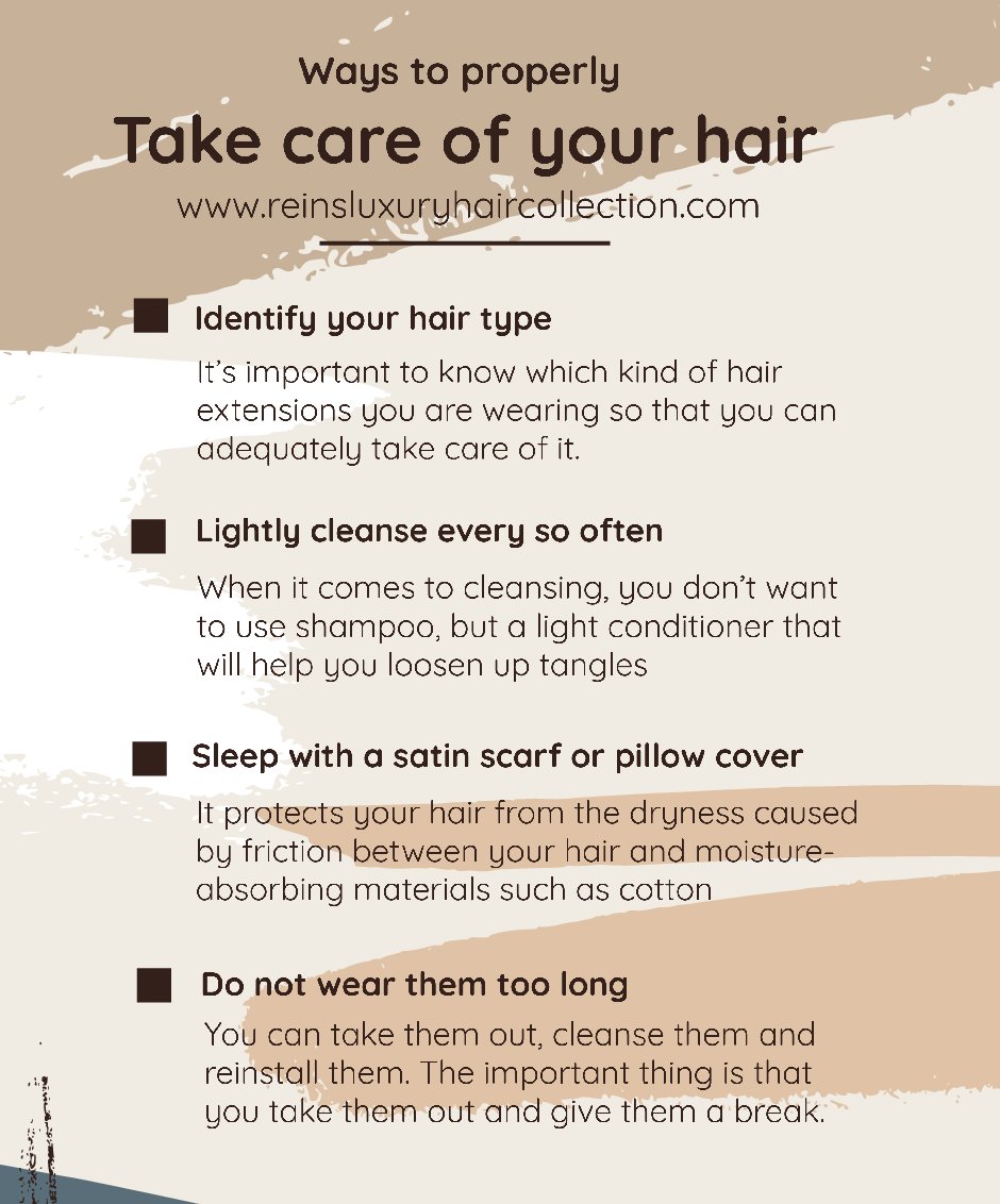 ReinHair's tweet photo. Do you know the best way to take care of your hair? Here are a few tips! 

https://t.co/7RNq9CMLMQ

#haircare #haircareroutine #haircaretips #weaves #extensions #wigs https://t.co/CbMj427Quu