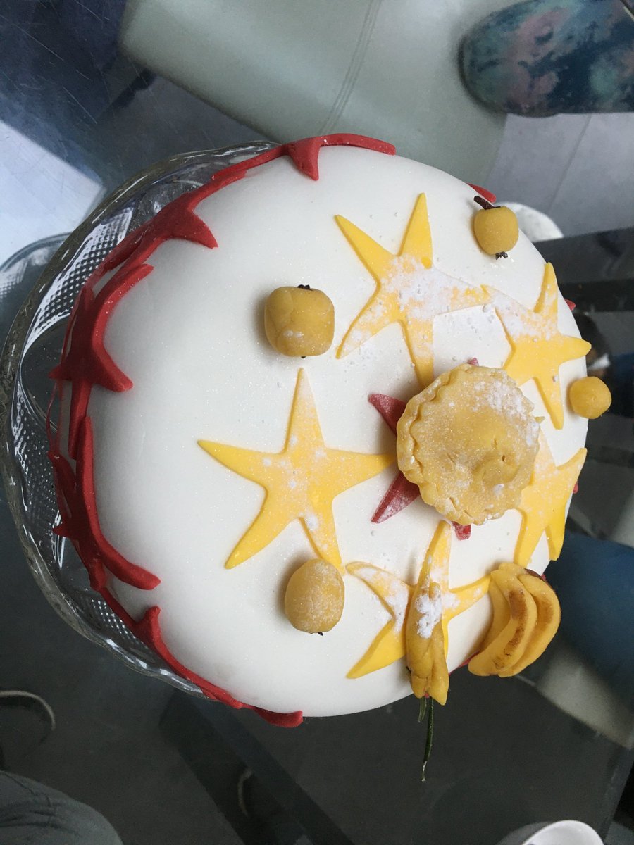 My best ever Christmas cake with a mince pie for Santa and carrots and apples for the reindeer. Thanks grandchildren. Merry Christmas.