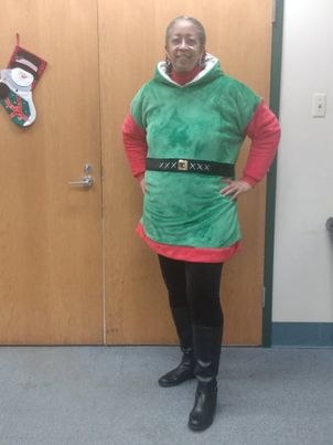 If you've ever wondered why our technical services dept. works so well - here's one of the secrets!  We have an Elf off the Shelf (otherwise known as the wonderful Melanie Johnson!) Ho ho ho!