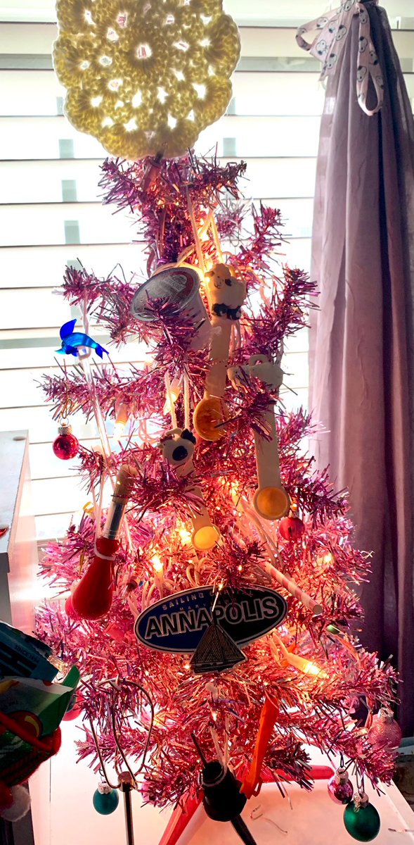sinnerforhire's tweet photo. I don’t even know what most of this stuff is! #KitschmasTree #GISH #GISHMAS #NaughtyDay1 https://t.co/PBaAPJFgD5