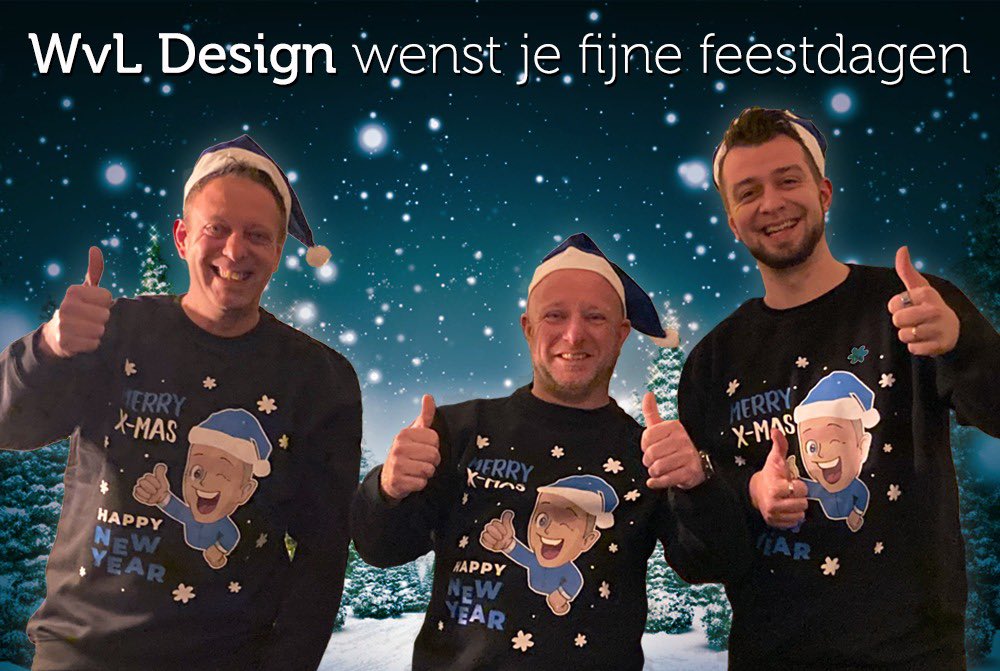 Beste WvL Design klanten, volgers, likers en delers...

Ook dit jaar wil ik jullie weer ontzettend bedanken voor de mooie opdrachten, vele likes, het taggen, de (mond tot mond) reclame en vele reacties 👍🏻

Fijne feestdagen allemaal🎄