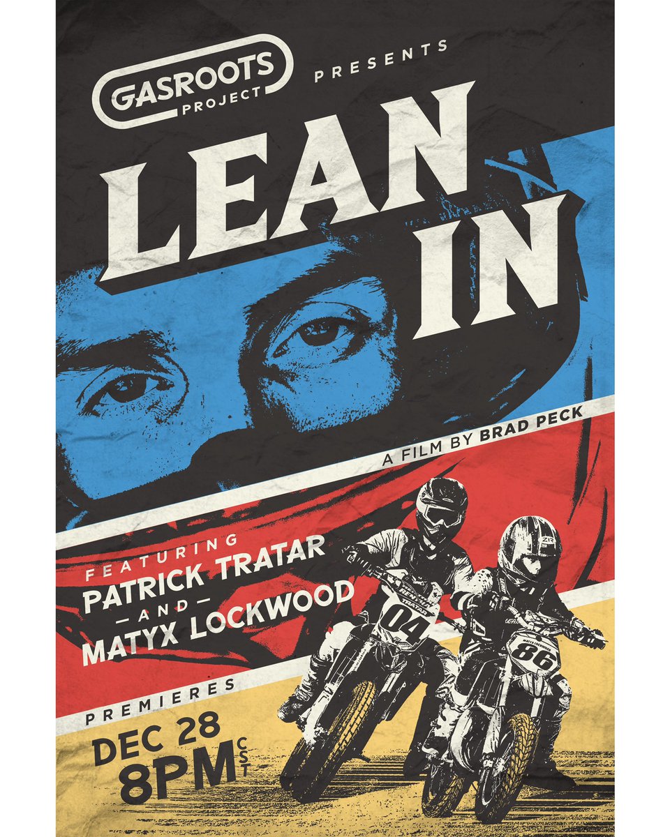 GasrootsProject's tweet photo. “Lean In” is a moving story of of redemption, racing and love. Watch it on our Facebook page and on https://t.co/aBWcgFPkNn starting at 8PM CST December 28.

#wisconsin #grassroots #flattrackracing #motorcycleracing #leanin #overcoming #documentary #shortfilm #gasrootsproject https://t.co/ojiaM0AR1q