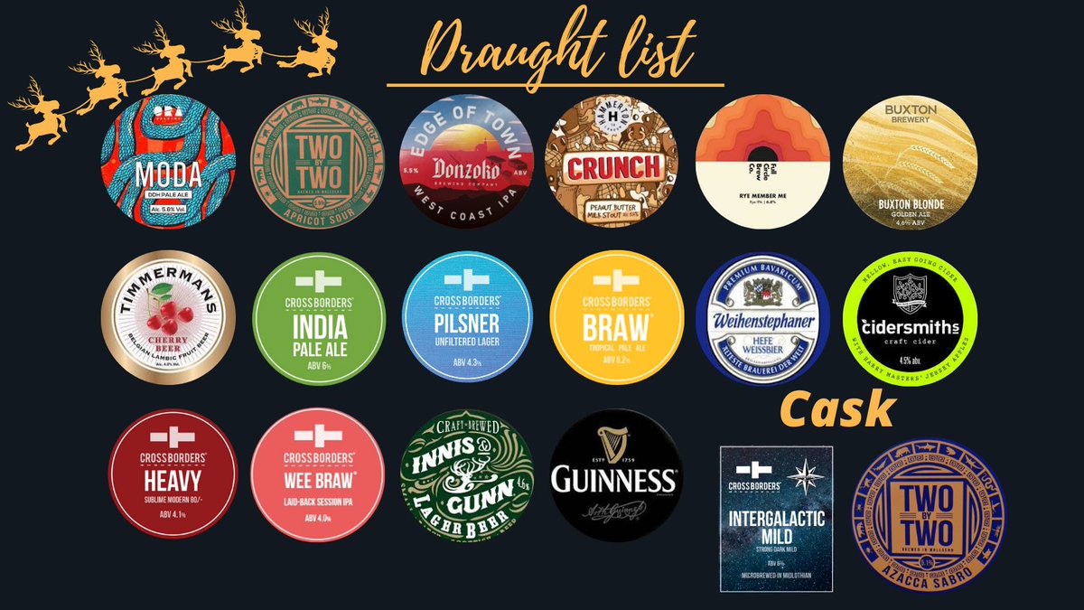 ❄Christmas draught list❄
