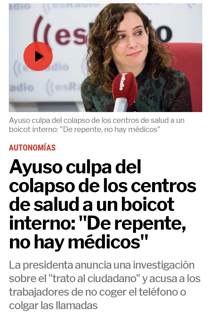 Hoyuelicos's tweet photo. La encargada de contratar médicos culpa a los médicos de que no hayan médicos contratados. https://t.co/DSN7MOA2YS