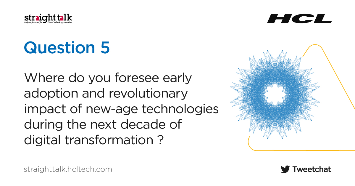 HCLTechInsights's tweet photo. Keep shooting YOUR questions using #STinsights. Here’s our final formal question to the panel. #Tweetchat https://t.co/MU6SVD5Zfs