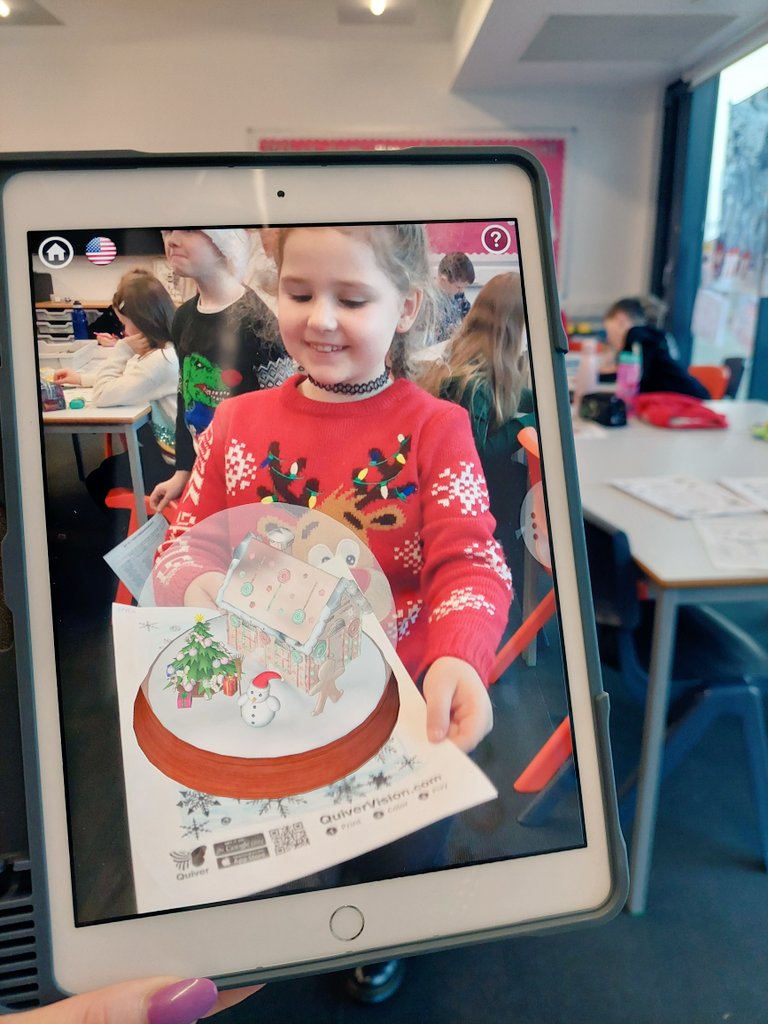 MrsMon4's tweet photo. Last day of term with P4 & P4/5. We had lots of fun with #quiverapp making our drawings come to life #MerryChristmas #DigiLearn @Mrs_K_Archer @KirstiePNichol2 @Stoneywood_1 https://t.co/i4jFsfoSWo