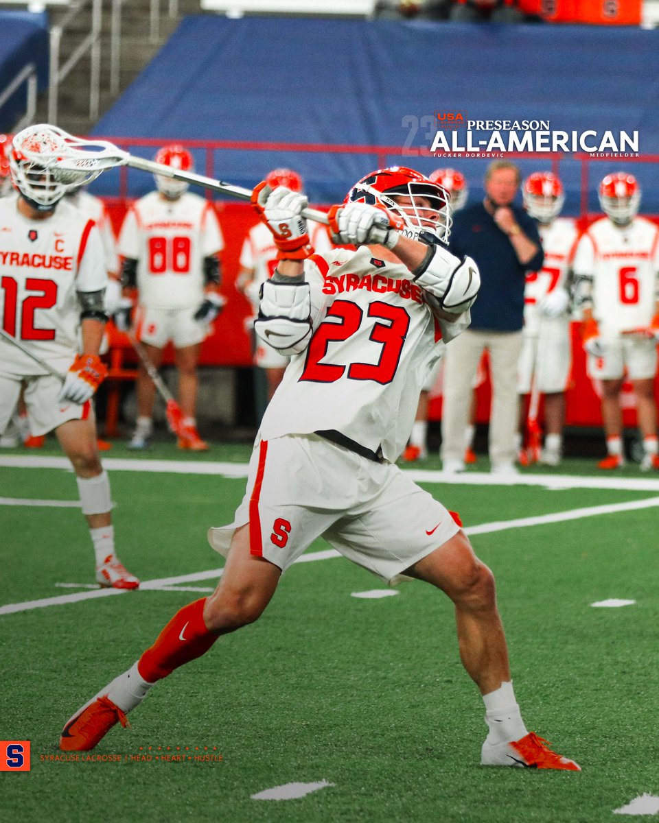 CuseMLAX's tweet photo. Preseason All-Americans x2️⃣

Dordevic and Curry tabbed to USA Lacrosse Magazine's Preseason All-America teams.

Details: https://t.co/PfNit540Oz https://t.co/6ugRUcuCcG