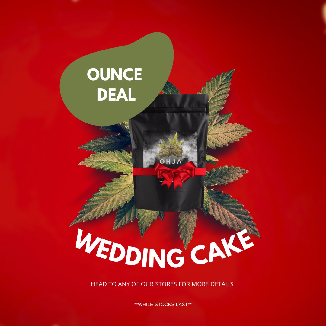 OhJaLife's tweet image. Today’s ounce deal: Wedding Cake🍰 Visit any of our locations today!