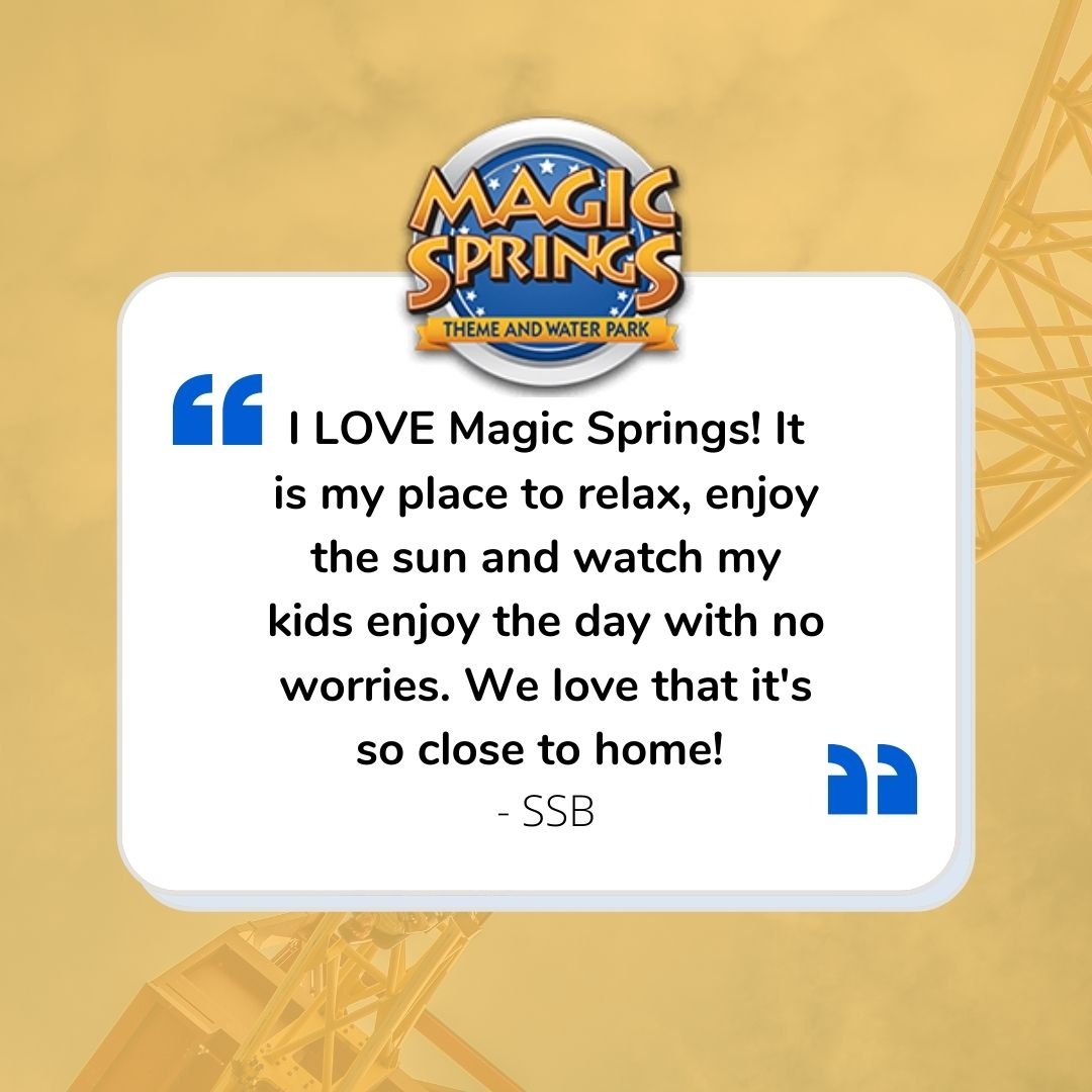 We are loving all the love our Magic Springs family is showing us during the off-season! 🌊🎢☀️ We can't wait to get back in the park with all of you! What's the first thing you're going to do when the park opens in the 2022 season? 👇 Let us know!