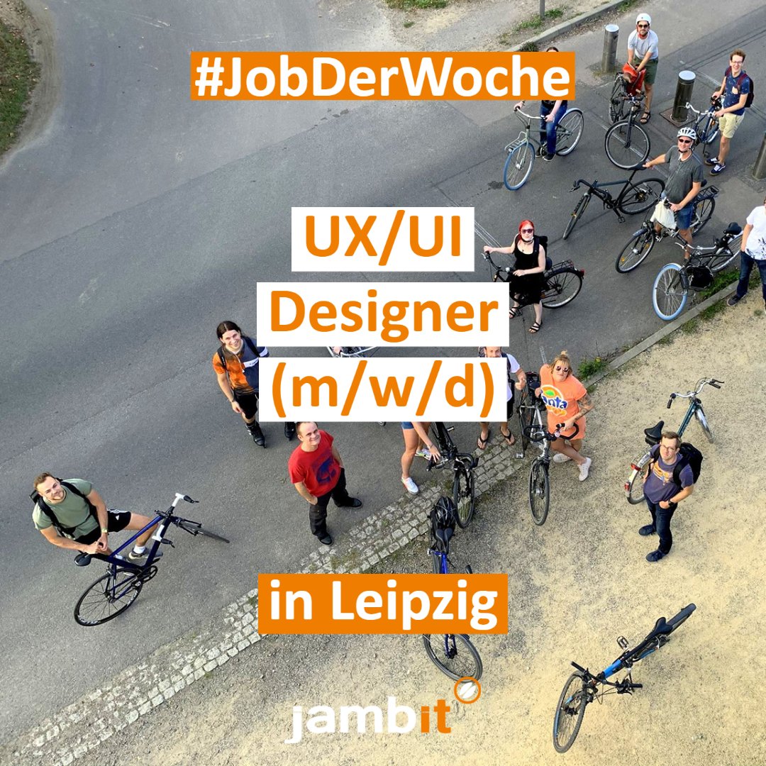 jambit's tweet photo. #JobDerWoche🚀Sie sind UX/UI Designer*in (m/w/d) &amp; Nutzer-Versteher*in mit Fokus auf #UserExperience &amp; wollen im agilen Umfeld arbeiten? Dann unbedingt bei #jambit #Leipzig als UX/UI Designer*in bewerben🧑‍💻
💡 https://t.co/EPAi66Zxhm
#WeAreHiring #uxdesign #uidesign #UserInterface https://t.co/mPK0KiSsN3