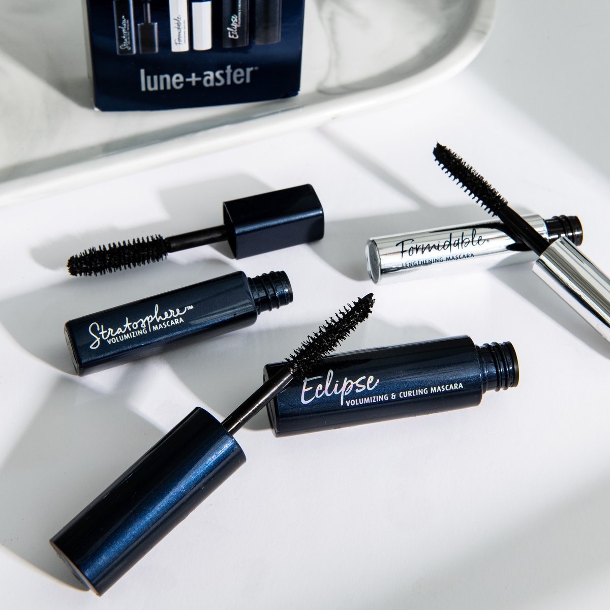 Find your fav or fall in love with all three of the mini mascaras in our Mini Mascara Trio ✨