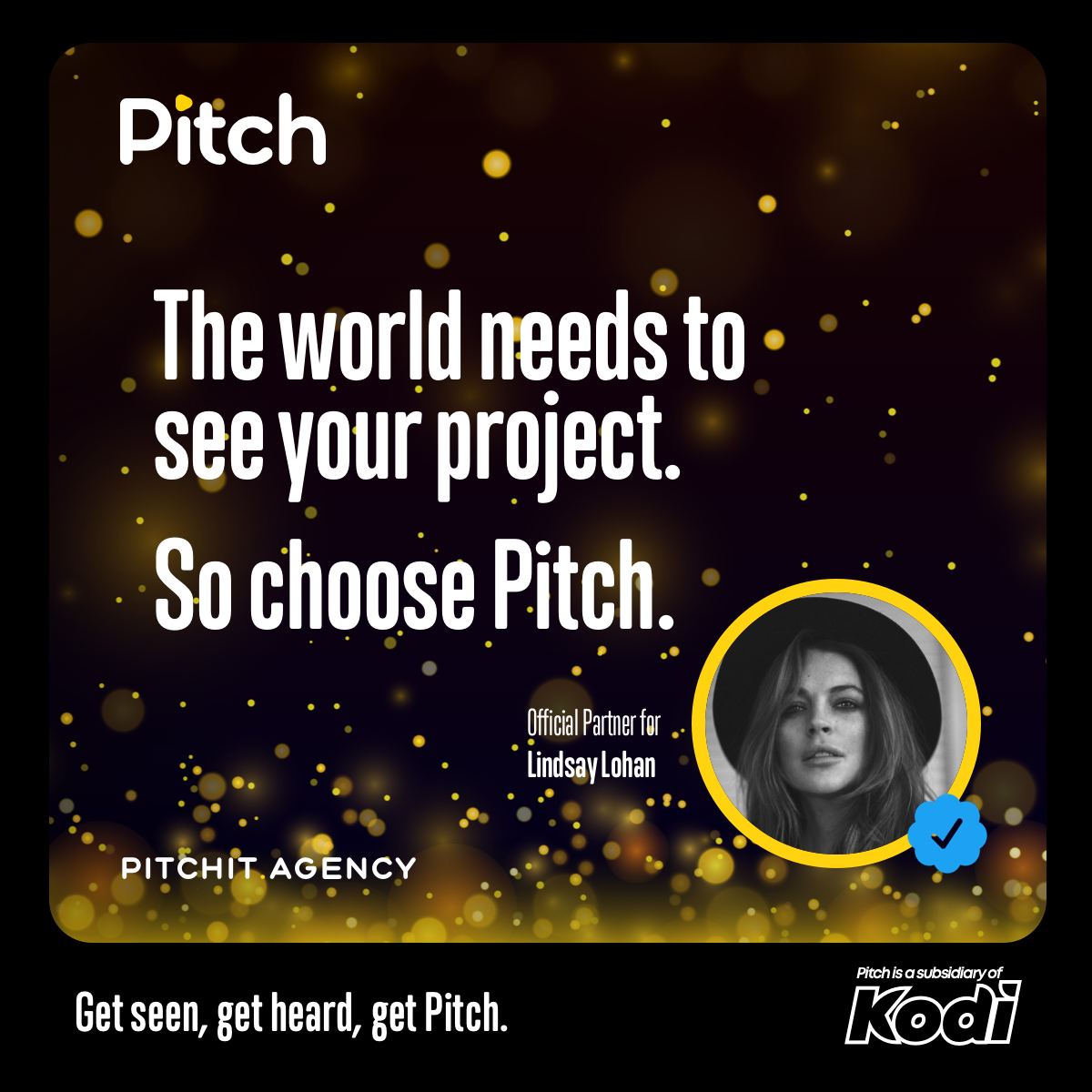 We couldn't be happier to be working with the ever so talented <a href="/lindsaylohan/">Lindsay Lohan</a> 🙌

Your project needs a voice, visit #Pitch and have your marketing done the right way!

For inquiries check out pitchit.agency/lindsay-lohan/
#BSC #Binance #NFT #NFTCommunity #altcoin #KODI #cryptocurrency