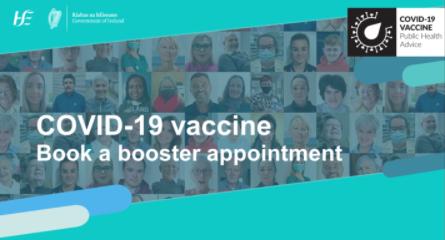 HSELive's tweet photo. We are launching a self-booking option for #COVIDVaccine boosters in 4 clinics. We are starting with clinics in Croke Park, Swords, Limerick and Enniscorthy. More clinics will be added over the coming days. Book your slot here: https://t.co/vH3IoE0AHb

#ForUsAll https://t.co/6cPA8UPfE5