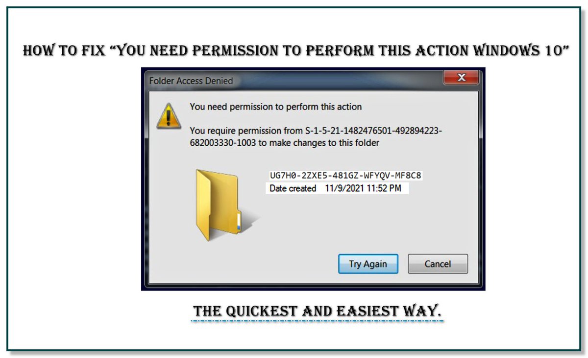 FixpcerrorF's tweet photo. #fix “you need permission to perform this action #windows 10 is not as hard as you think. - If the #problem bothering you!
https://t.co/1jVlTYMQov https://t.co/CGBO0UAnFl