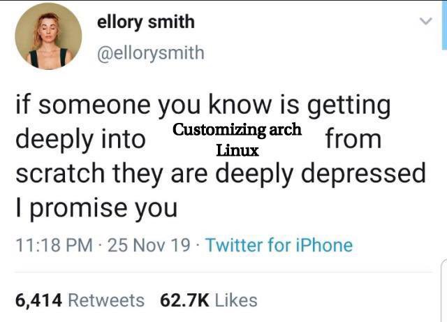 ITMemesDaily's tweet photo. #ArchLinux #linux #ITMemes https://t.co/D7NZNq6DSs