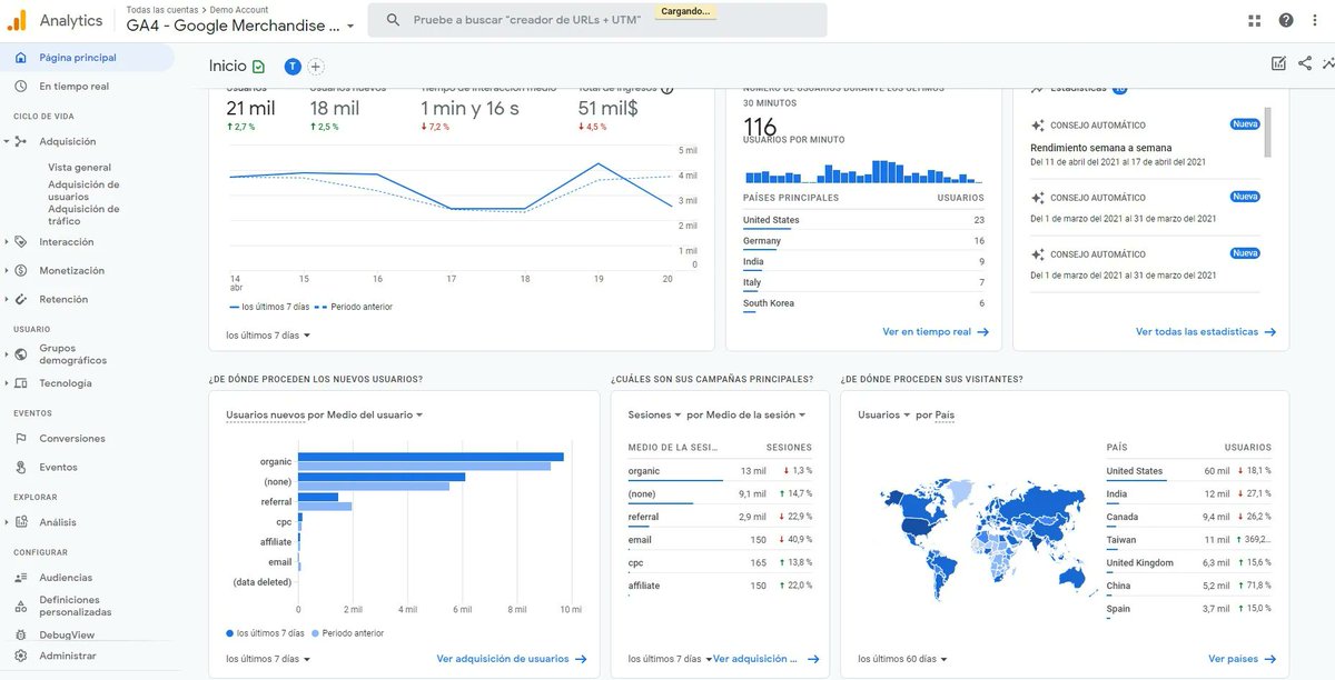 Google Analytics es una herramienta fundamental el el marketing digital y ahora tenemos la suerte de poder formarnos gratis. Os comparto dos enlaces de  #cursosgratis de coursera.org/projects/getti…  y analytics.google.com/analytics/acad…  #formacion #marketingdigital