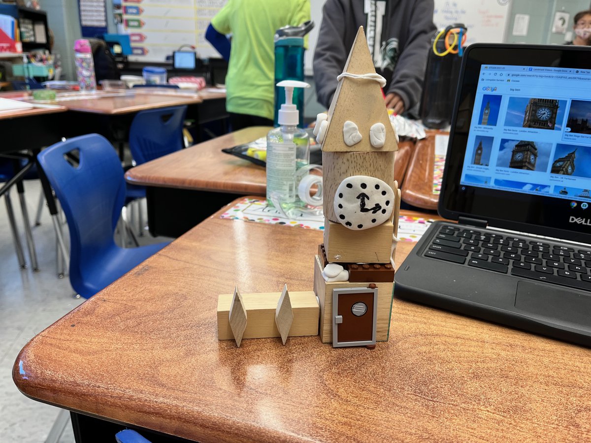 KestlerTeacher's tweet photo. 4th & 5th graders are learning about and constructing iconic landmarks in STEAM @Hillside_Elem #BigBen #leaningtowerofpisa #thespaceneedle #stlouisarch https://t.co/9J62zgXLJG