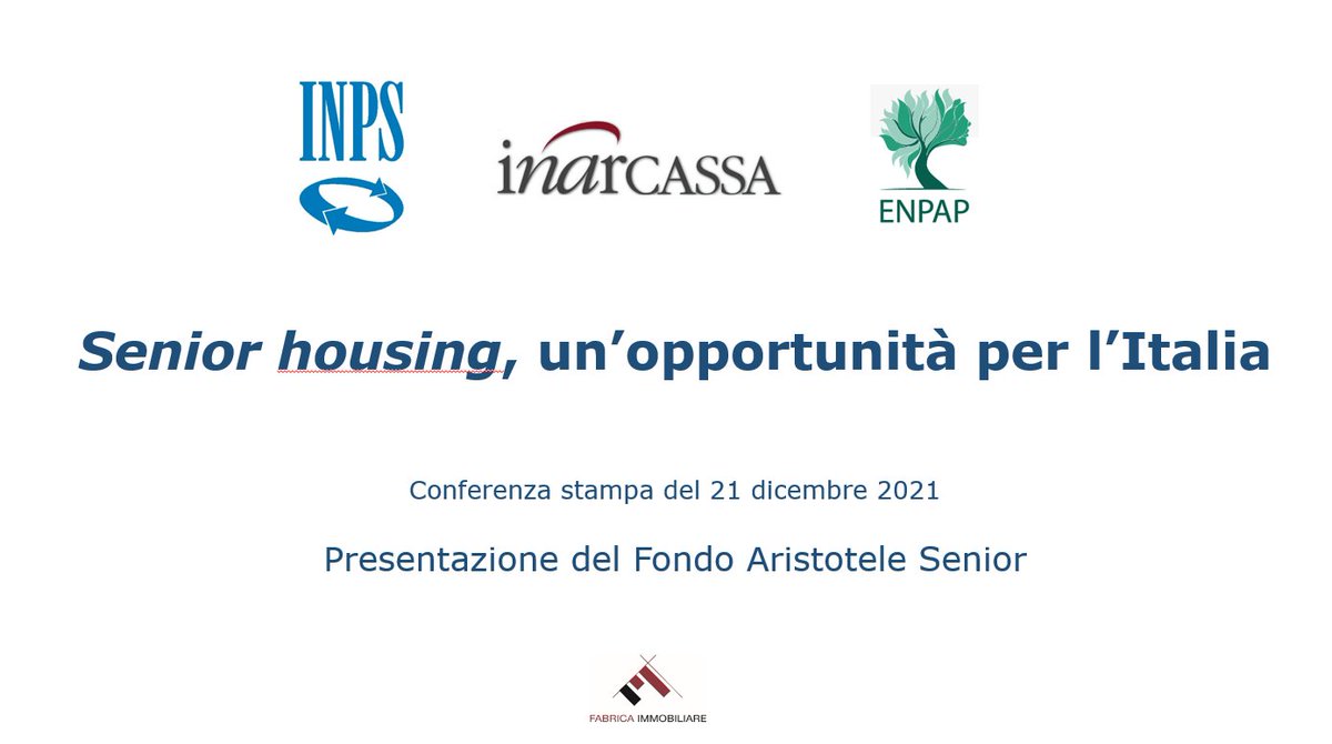 inarcassa's tweet photo. #Inarcassa, #Inps ed #Enpap insieme nel 1° progetto di senior housing in Italia. #Santoro: “Un investimento all'insegna della sostenibilità ambientale e sociale che coinvolgerà tanti ingegneri e architetti liberi professionisti." ➡️https://t.co/N1wVQHxFOl https://t.co/H64g8xkumq