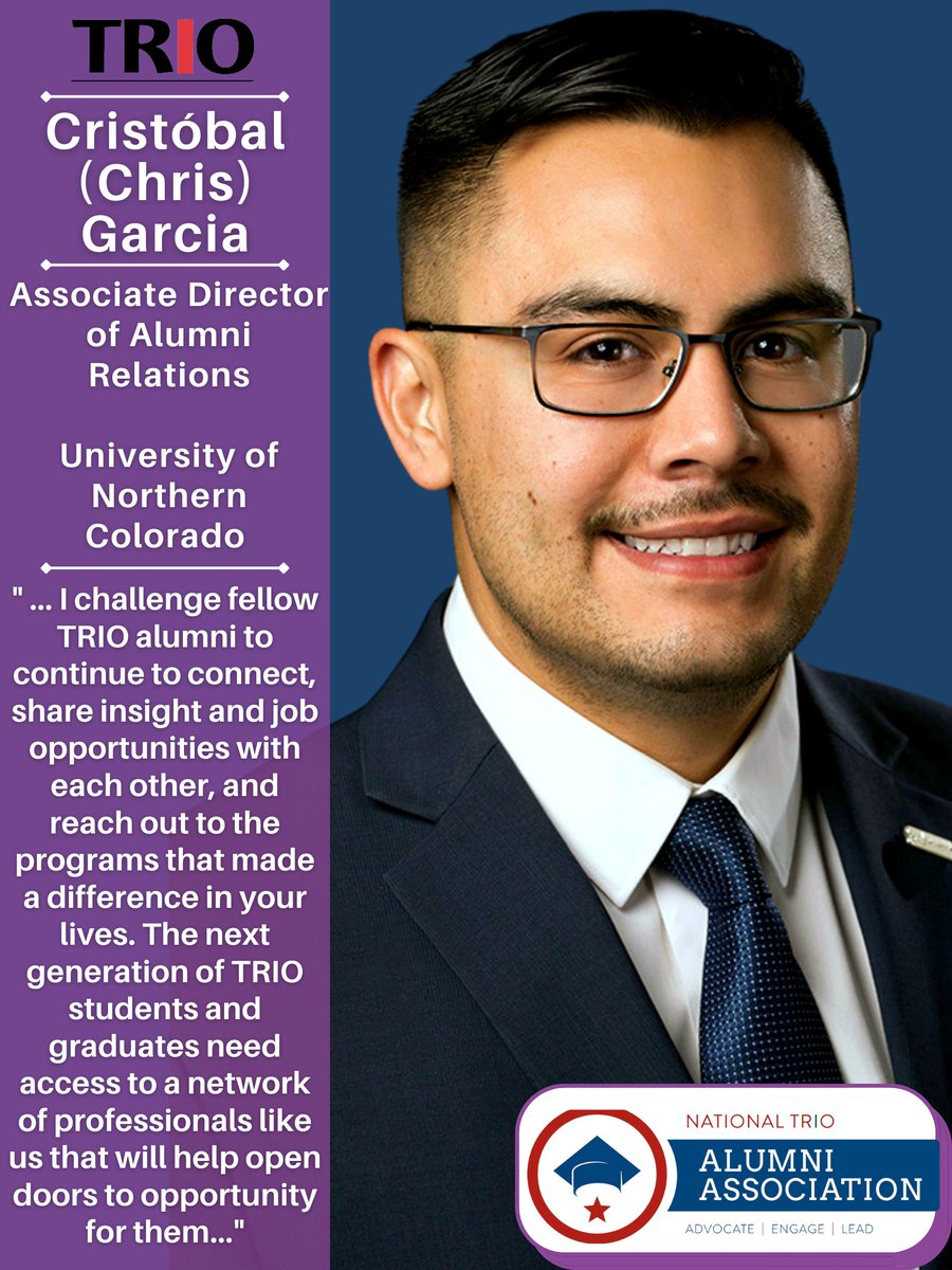 "TRIO made such a huge difference in my life, that I don't know that I'd be speaking to you from this platform today, without the support and insight afforded to me and my family by these programs...."
trio-alumni.hivebrite.com
#TRIOworks #TRIOalumni