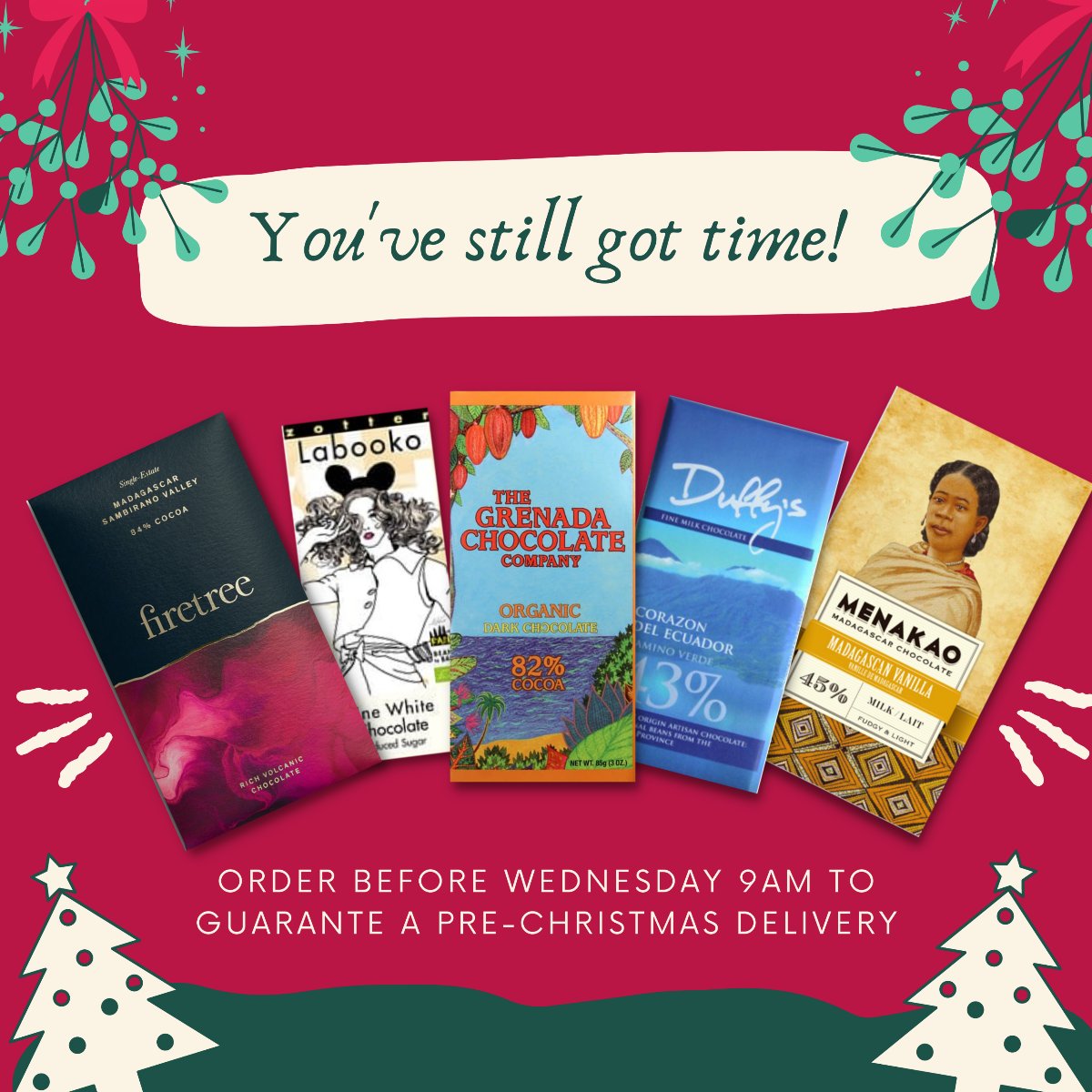 Make sure you get your last-minute orders in before 9am tomorrow!