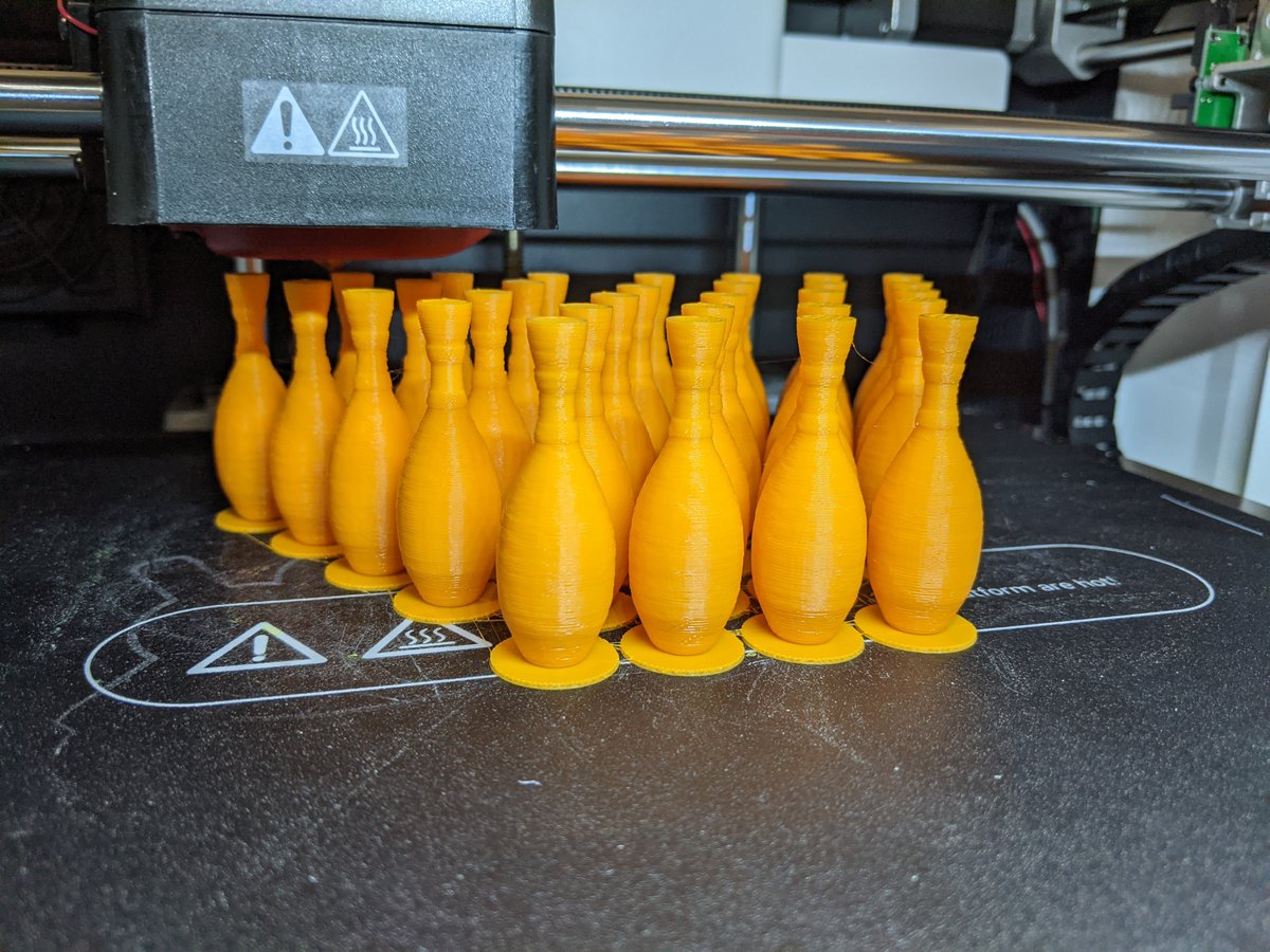 mimioSTEM's tweet photo. Today I'm printing an army of bowling pins. What are you #3Dprinting?
Bowling Kit available on https://t.co/Kv6YboCrXE with #math lesson plans.
PS - love the @ROBO3D #E3Pro printer's large size!
@boxlightinc #3Dprinted #bowling #3D #mathchat https://t.co/dZ8LwamR9h
