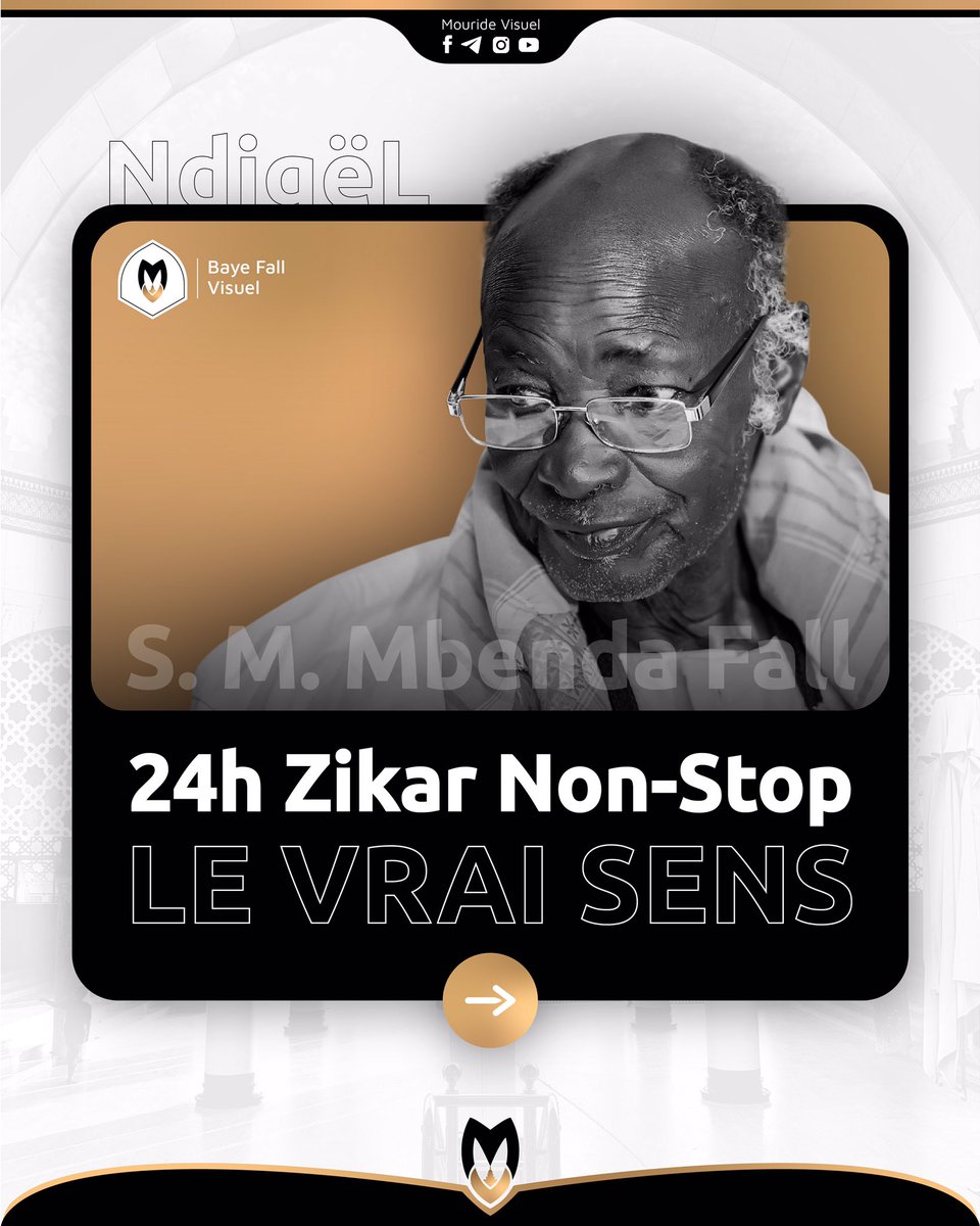 MourideVisuel's tweet photo. 🔔La Suite 👉🏾https://t.co/OefzTFt8TH
#24hzikar #bayefall #cheikhibra #mouride #touba #samfall https://t.co/wmcR0rcaqY