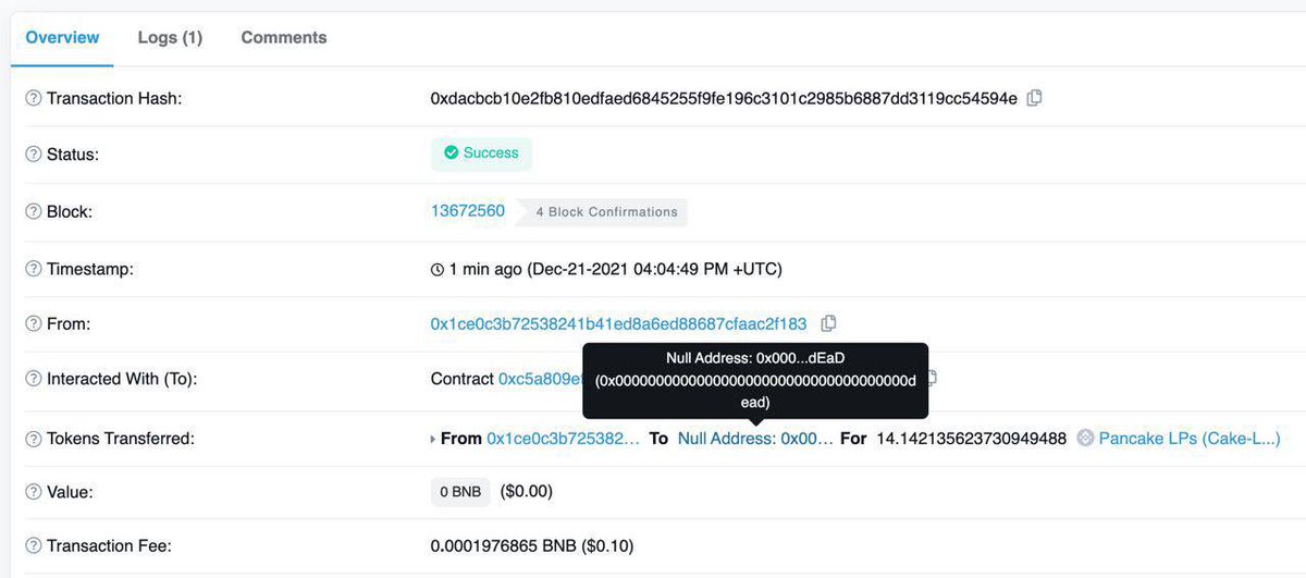 bull_meta's tweet photo. We have blocked liquidity tokens forever, you can be sure that your funds are safe and sound.

Transaction link https://t.co/goFlkBqWyF https://t.co/6Xb3utszoe