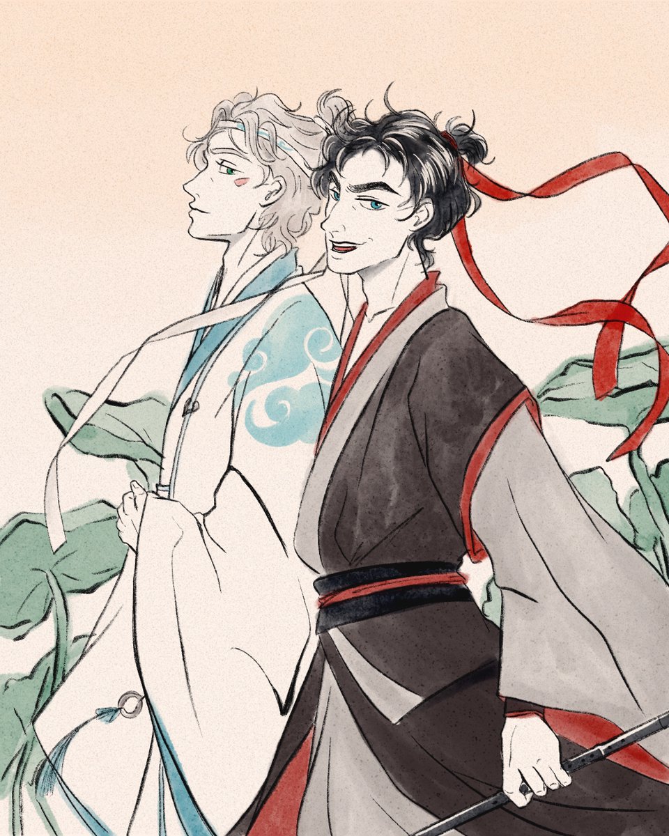 yolilllo's tweet photo. A late one for #CJCWeek2021 day 6: Crossover
MDZS crossover! Joseph as Wei Wu Xian and Caesar as Lan Wang Ji. CJ dynamic would sit pretty well in this universe imo
#caejose https://t.co/9ujPi7Cbeg