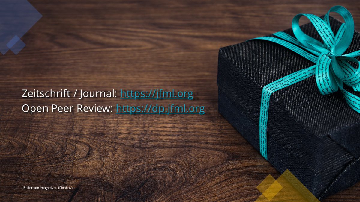 Mit herzlichen Grüßen aus der Redaktion des jfml und den besten Wünschen für das bevorstehende Jahr! 🎄 With warm greetings from the jfml editorial team and best wishes for the year ahead! 🙂