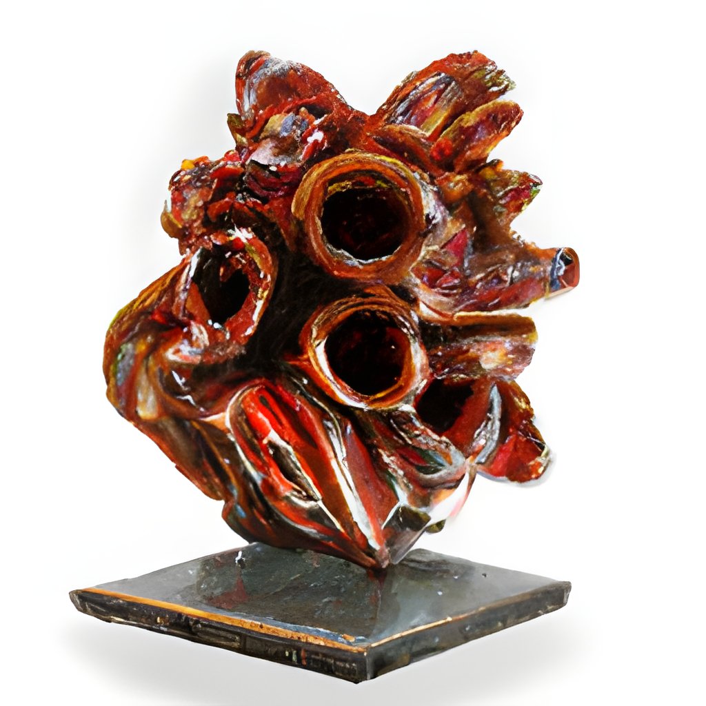 bentonlmao's tweet photo. Sculptures (CLIP-guided GLIDE, ESRGAN upscale) https://t.co/LygpLInEwg