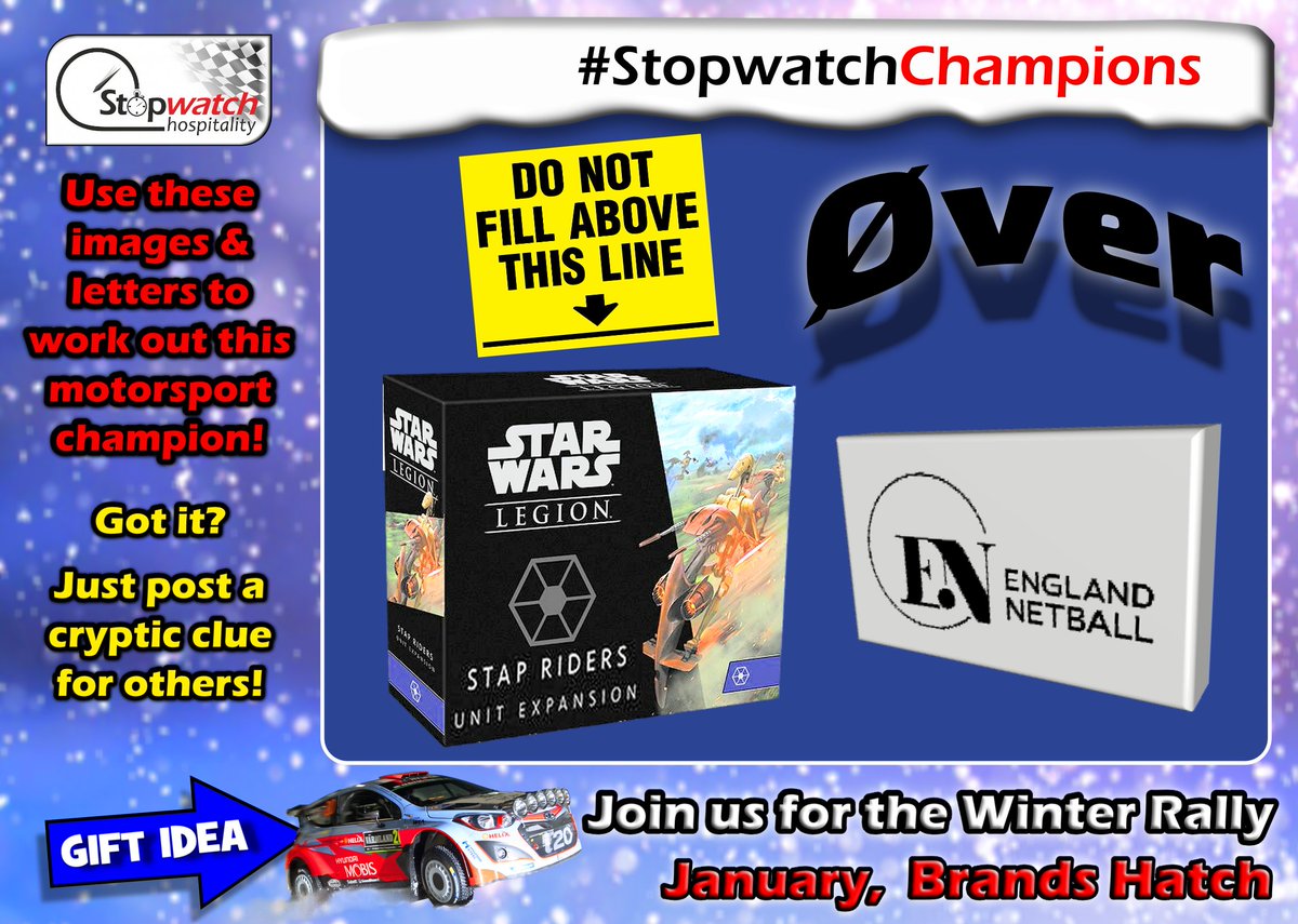 Can you find the Motorsport Champion in here? 
*Don't give the answer - just type in a clue for others!*

There's even more to come.

#StopwatchChampions