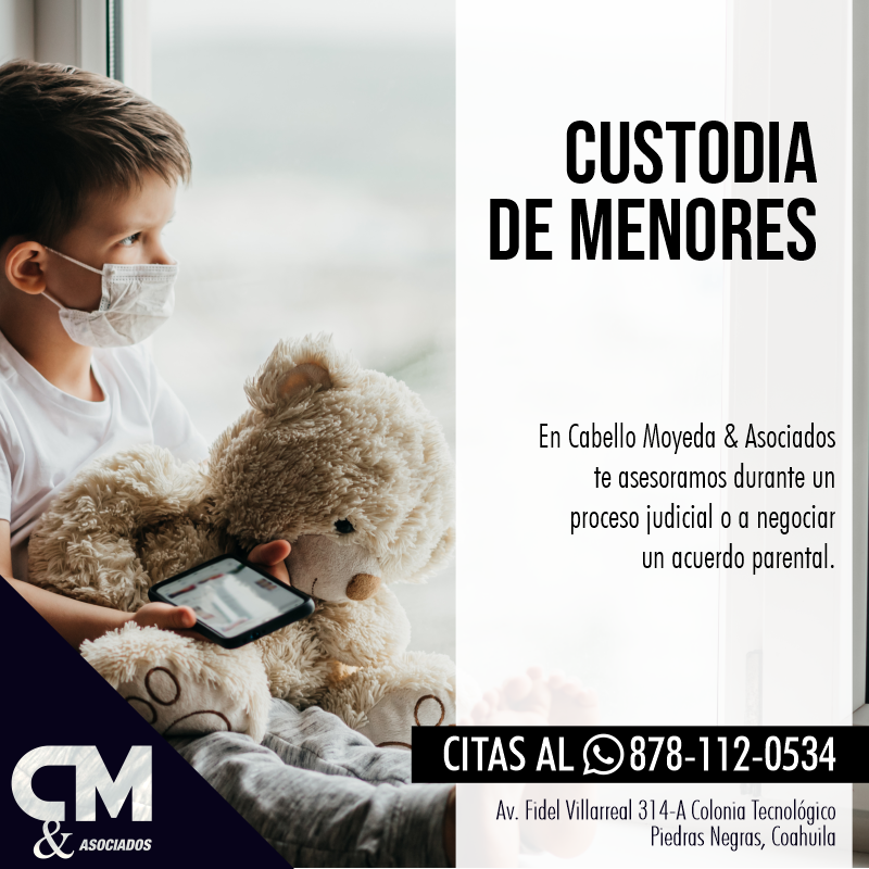 CabelloMoyeda's tweet photo. ¿#Custodia de #Menores? 🧸

En Cabello Moyeda &amp; Asociados te asesoramos durante un proceso judicial o negociar un acuerdo parental. ✍

#CabelloMoyedaYAsocs ⚖ https://t.co/eVZmf0P4cB