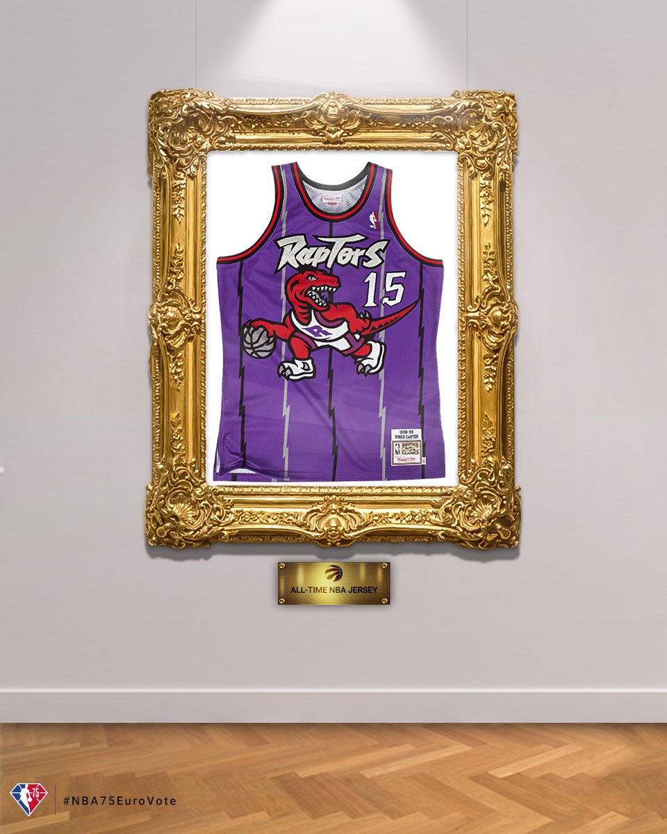 FirstTeam101's tweet photo. Avec 18.19% des voix, le maillot 98-99’ des Raptors a été élu plus beau maillot #NBA75 All-Time 🌟

👉 D’accoed avec ce choix ? 

#NBA75EuroVote https://t.co/IL5ZegJQEf