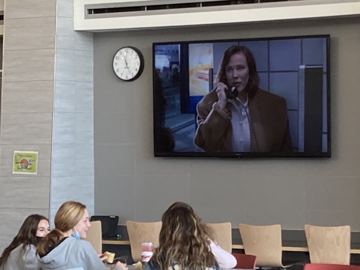 Seen at WHS today: Home Alone showing at lunch?! Count us in!