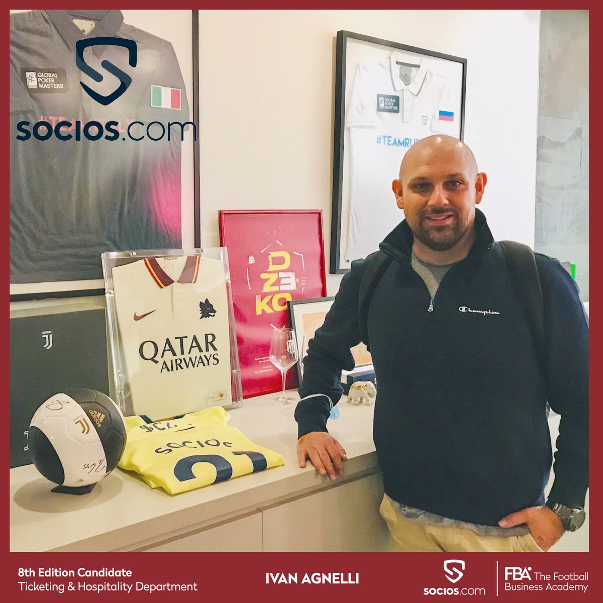 TheFBA's tweet photo. #MyInternshipAt… @socioswith 8️⃣th Edition Candidate Ivan Agnelli 🇿🇦🇮🇹.

📢: "Working everyday with partners like AC Milan, Inter, PSG, Roma and so many others to reward fans is something I cannot believe I am now doing!

Read more ➡️ https://t.co/v1kYMyhNAE 

#TheFBA #Socios https://t.co/wMU9BsjLhz