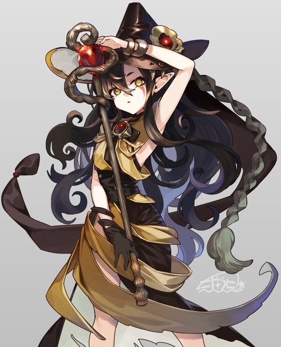 エルフの魔法使い ってお題でキャラデザ🌟 