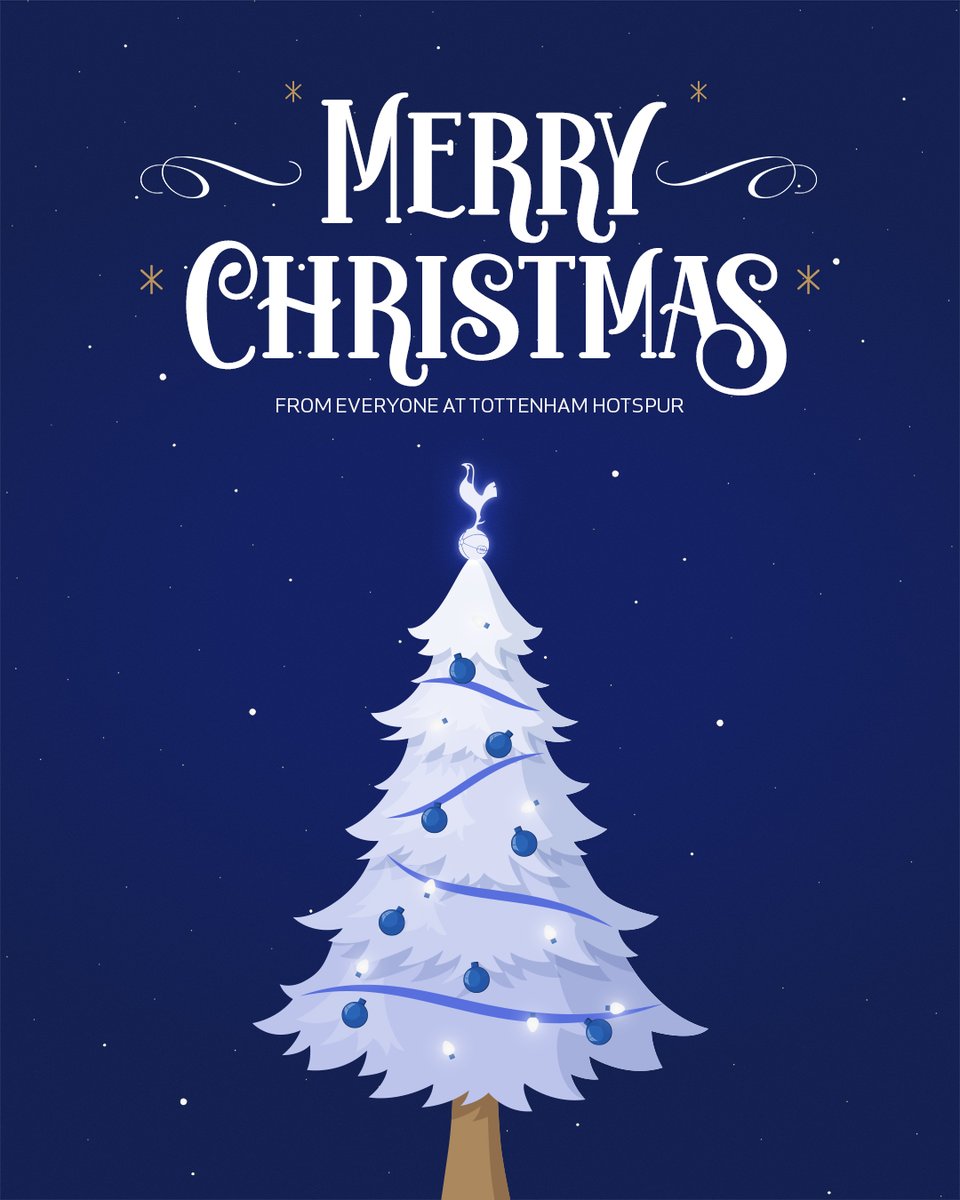 Merry Christmas from everyone at Tottenham Hotspur! 🎄 💙