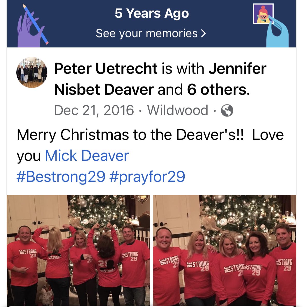 shawndeaver's tweet photo. Happy Holidays from the #bestrong29foundation. Please consider a donation to help those trying to find a cure for paralysis or those who suffer from an SCI. We are a 501(c)3 organization that is currently seeking donations to help a Columbia MO person get a #permobilsmartdrive https://t.co/3VF8p04gFx