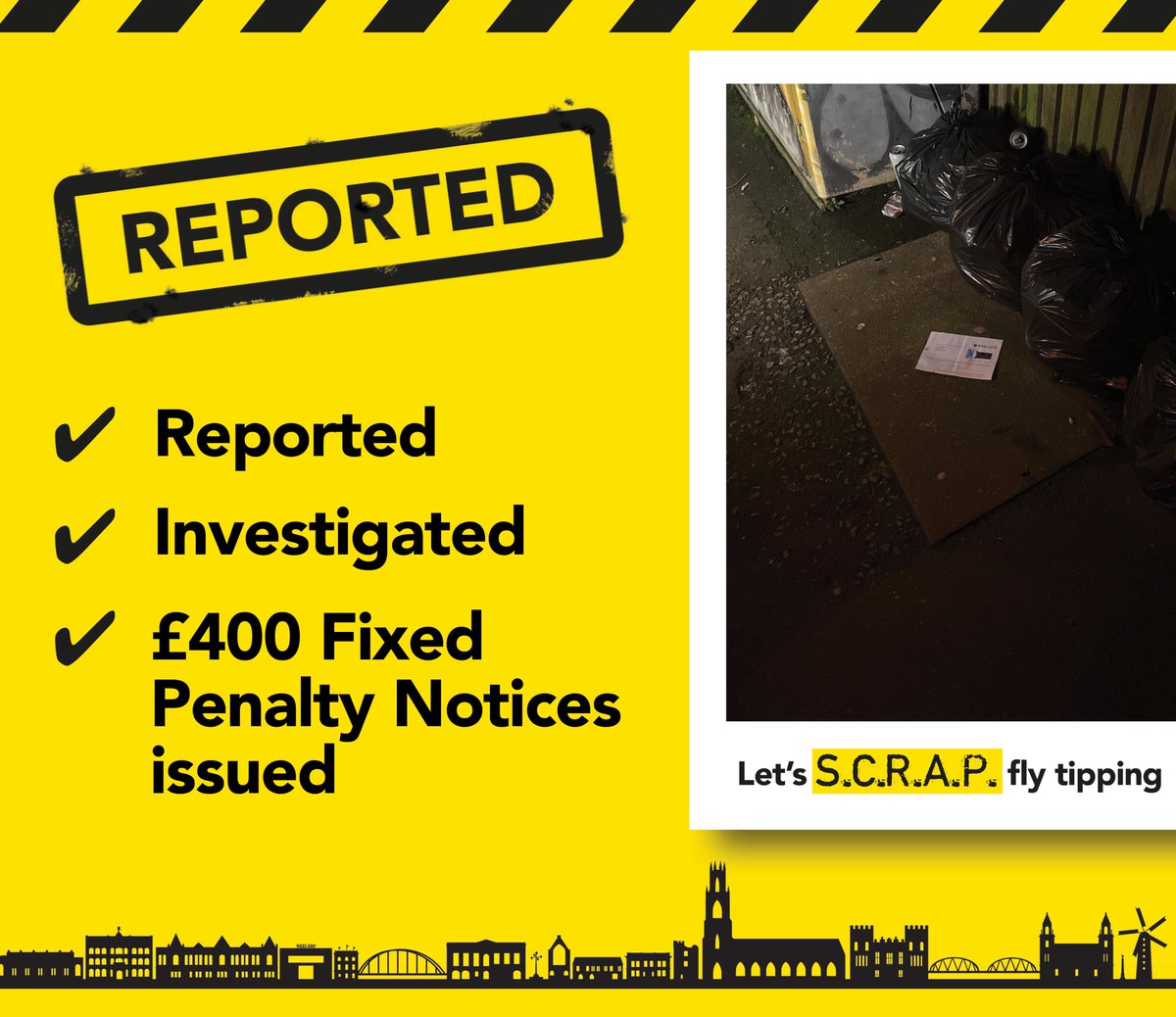 Bostonboro's tweet photo. Our enforcement team attended a fly-tip in Granville Street today. Evidence led them to a property where the occupant was issued with a £400 Fixed Penalty Notice for breaching the Duty Of Care legislation
Help us to keep your community clean
#scrapflytipping #ReportIt #ActionIt https://t.co/mqufKj142C