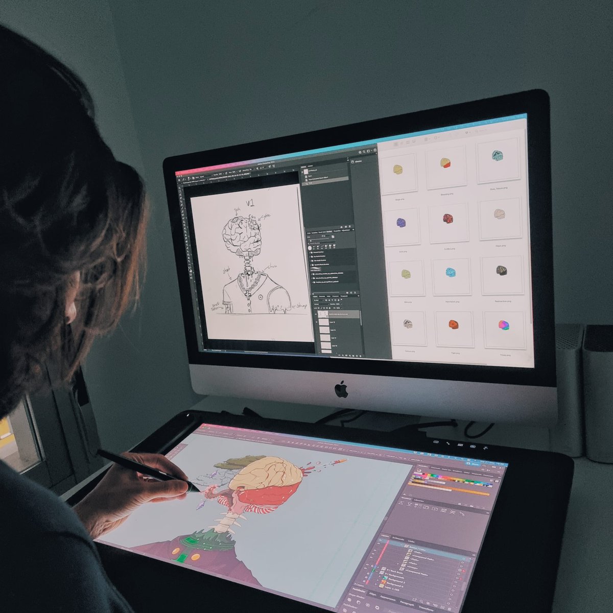 luke_looijen's tweet photo. Last year I was lucky enough to meet the good folks over at @brainoids_nft. Together, we created the NFT project https://t.co/IA1gaLZ3Vu. I had a lot of fun creating the concept and artwork. Launching today at 7:00 EST! #NFT #NFTCommunity #NFTdrops #nftart #NFTartists https://t.co/jprB9R7BIi