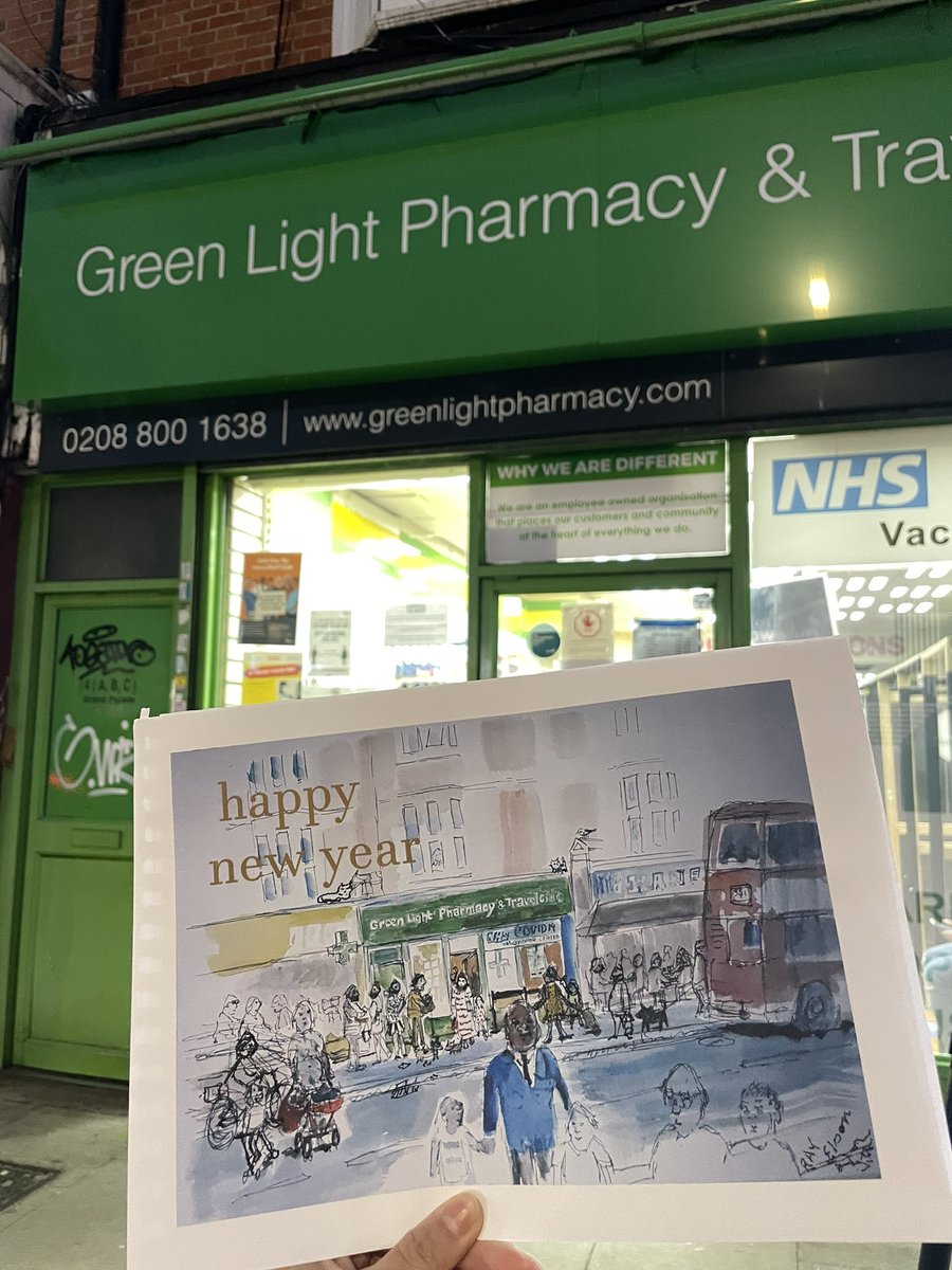 Despite all the stress and hard work of community pharmacy, it’s thoughtful gestures like these that make it all worthwhile ✨ A wonderful illustration of our @GL_Pharmacy by one of our talented patients showing community pharmacy at the heart of the community. ❤️