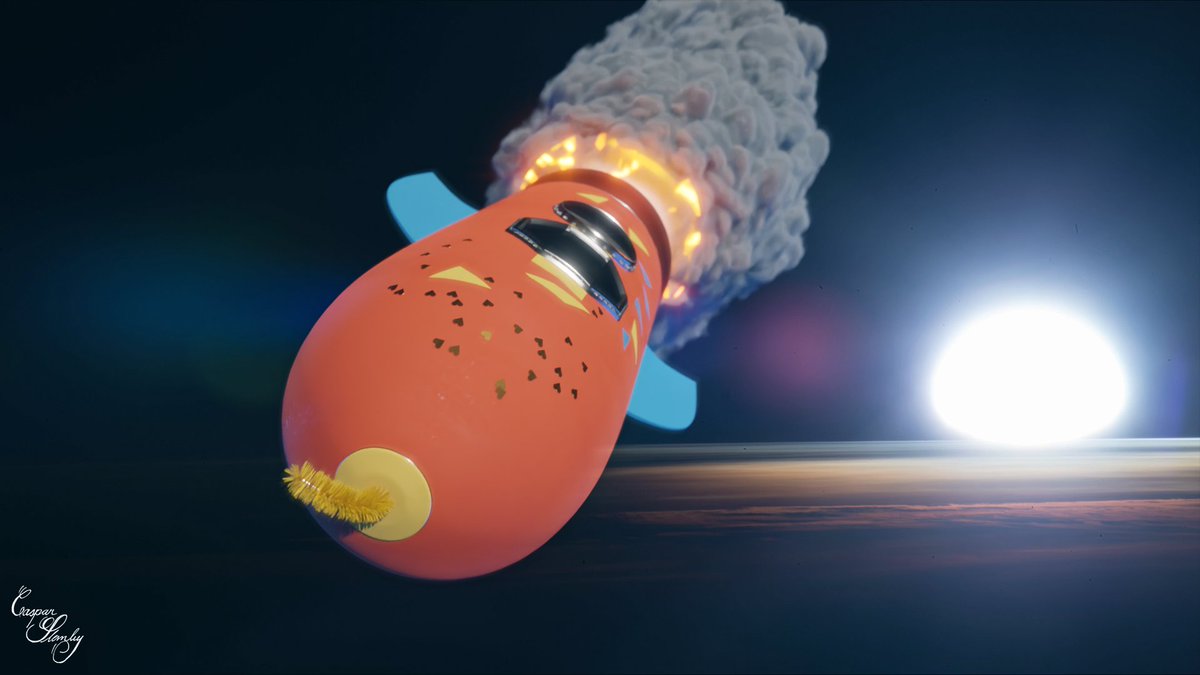 "If my crafted rocket doesn't come to life, then we're really unlucky" said <a href="/ImperatorBaum/">Max 📯</a>'s 4-year-old son... 

Guess who's in luck then! I thought this was just absolutely lovely, and I had a ton of fun with it! 🚀 Hope you like it buddy! 🤩
#KidsDrawRockets