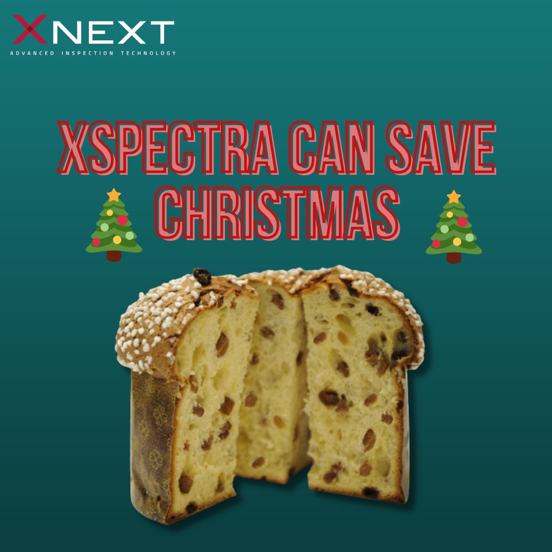 🎄At Christmas, Panettone is the most common product that you can find on the table of Italian families!
Under the Christmas tree you surely want the safest Panettone ever!
XSpectra detects contaminants even in the holidays sweet bakery products! 
Your Grandma’s lunch is saved!
