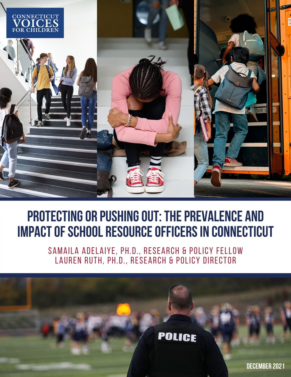 CTVoices's tweet photo. #OutNow

Our new report, #ProtectingOrPushingOut,  examines the prevalence and impact of School Resource Officers in Connecticut and and identifies ways we can create safer and more equitable schools for Connecticut’s children.

Read the #JustResearch: https://t.co/t7liizyGDo https://t.co/4WQV2ijfiX