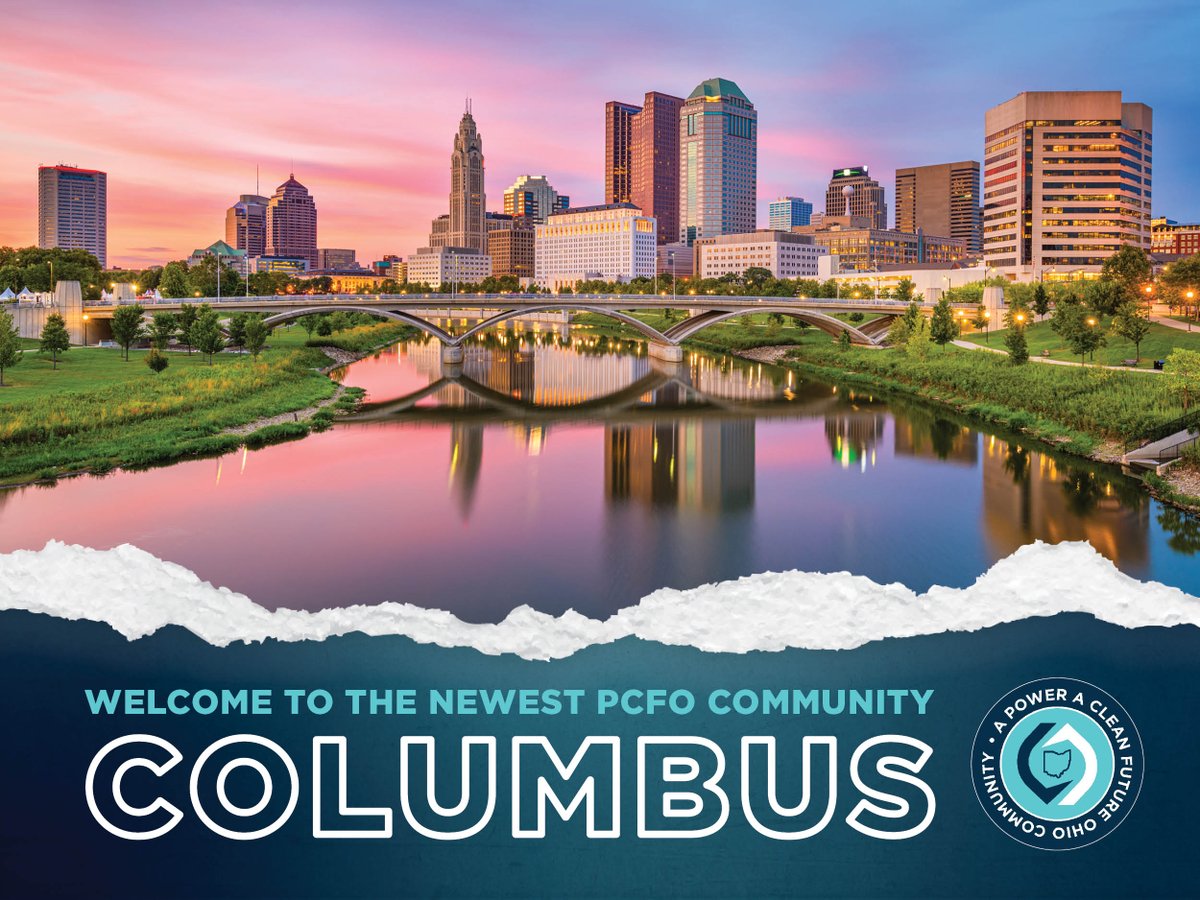 PoweraCleanOH's tweet photo. Exciting news to mark the end of 2021! This morning, @ColumbusGov became the 25th PCFO community! 

"Joining [PCFO] gives us an opportunity to ensure Ohio is doing its part to preserve our environment and reduce our carbon emissions." - @MayorGinther #LocalsLeadTheWay https://t.co/x5gmSk7zxF