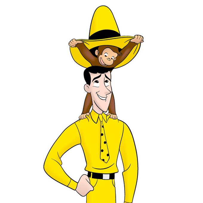 ヒロードの乱 日常 一日一回好きなキャラクターを上げてく 黄色い帽子のおじさん おさるのジョージ ひつじのショーンの前にやってたので 録って見てた ジョージが 何やらかしても 基本怒らない この方の名前は テッド らしい 可愛いからって