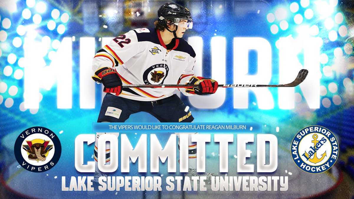 The Vernon Vipers are very pleased to announce that Reagan Milburn has committed to <a href="/LSSUathletics/">Lake Superior State Athletics</a> 
vernonvipers.com/milburn-commit…