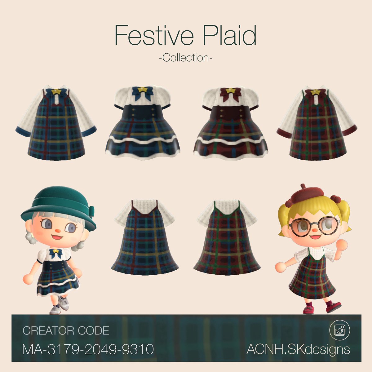 ✨🎄 Festive Plaid Collection 💙❤️✨
.
.
.
.
#ACNH #ACNHDesign #ACNHDesigns #ACNHfashion #acnhpatterns #AnimalCrossing #AnimalCrossingDesigns #AnimalCrossingNewHorizon #마이디자인 #マイデザイン #マイデザ